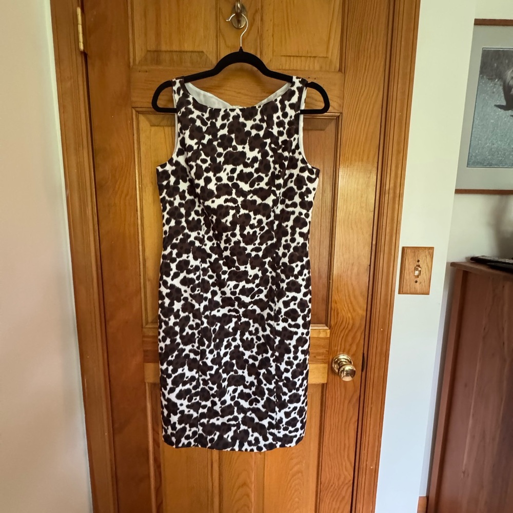 Stylish Ann Taylor Black and White Sleeveless A-line Dress
